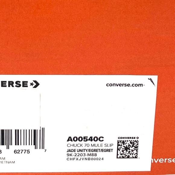 Converse Chuck 70 Mule Slip Shoes Canvas Green Men’s Size Sneakers A00540C - Picture 8 of 9